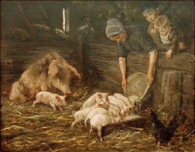 La sala de las semanas (Pocilga) de Max Liebermann
